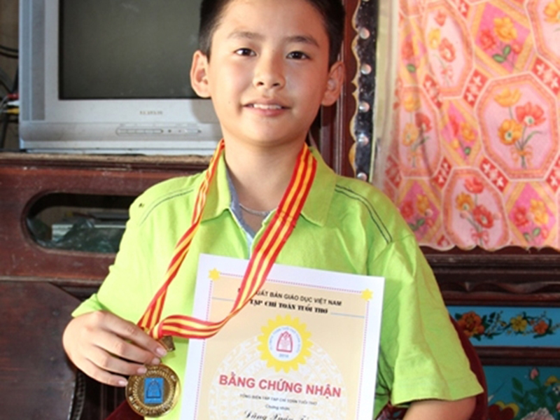 Cậu học trò nghèo giành HCV Olympic Toán Toàn quốc